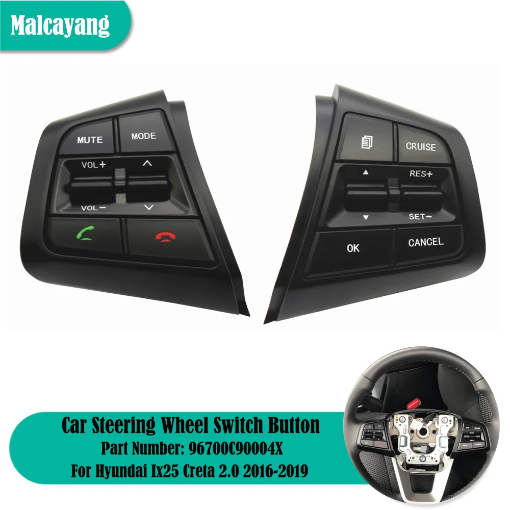 

96700C90004X 96710C90004X для Hyundai Creta Ix25 2.0L рулевое колесо телефона круиз-контроль кнопка дистанционного управления автомобильный Стайлинг