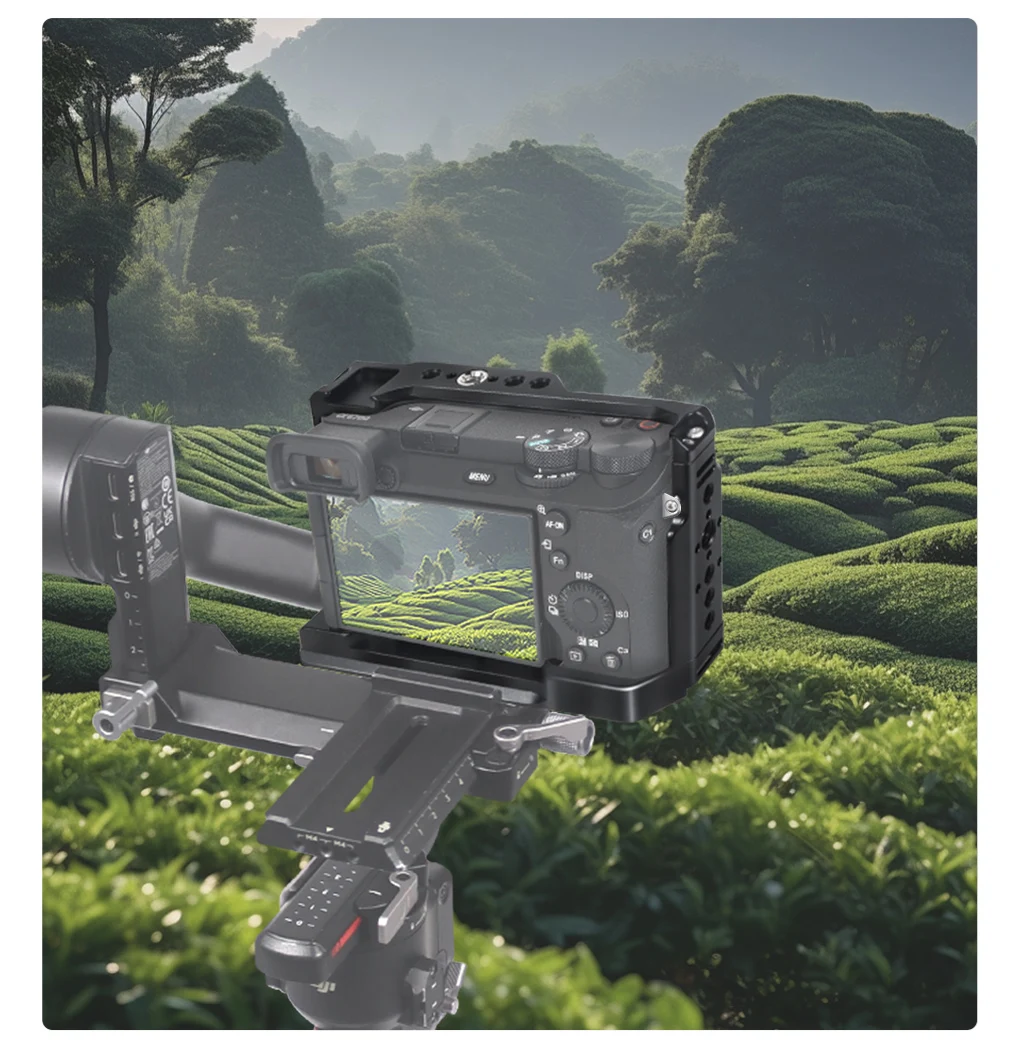 A6700 dslr Kamera käfig Rig Top Griff Kalt schuh halterung Mikrofon Blitzlicht halterung für Sony A6700 Stabilisator halter – Detail 20