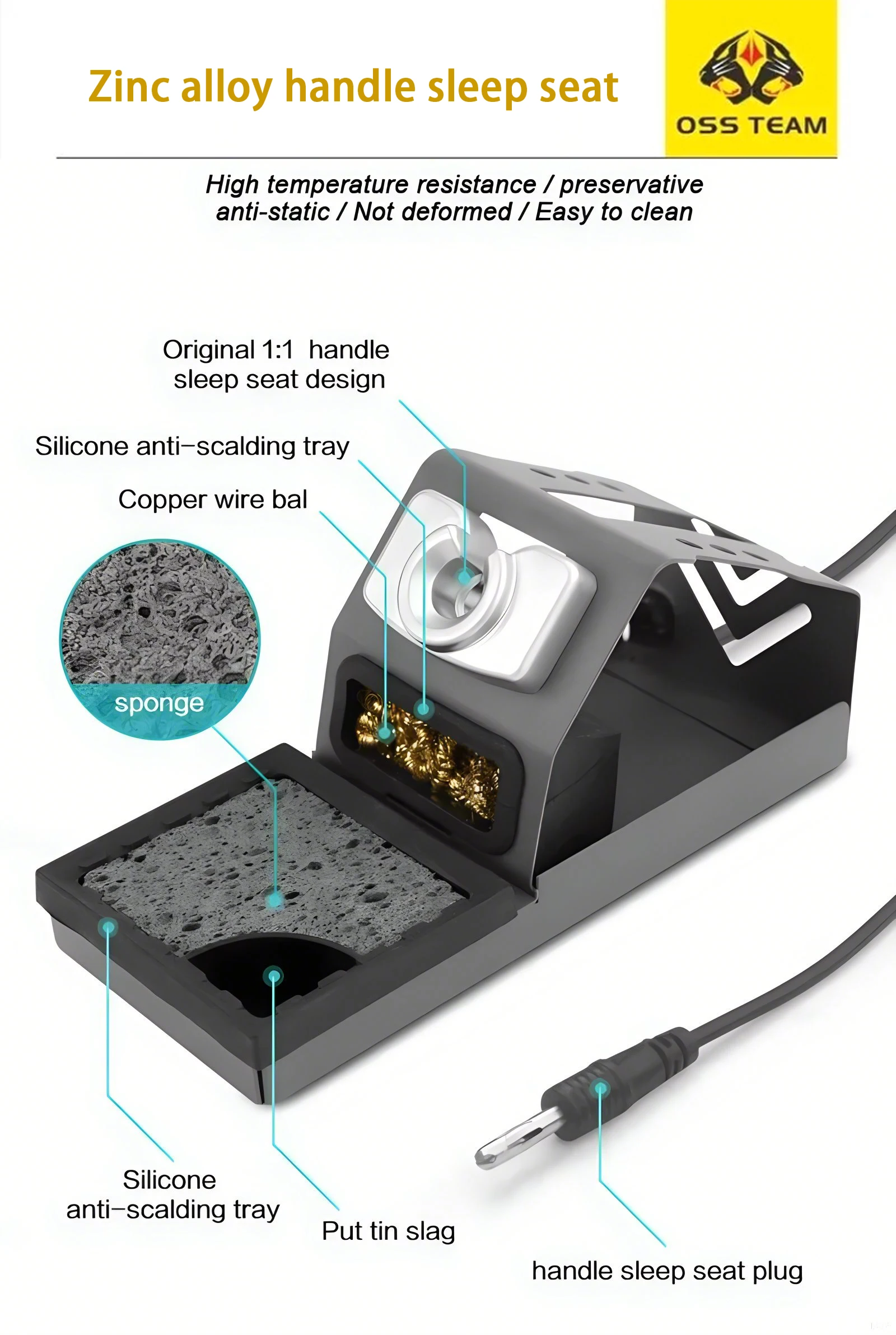 OSS T245 Solder Station 130W intelligence Digital display Constant temperature 3