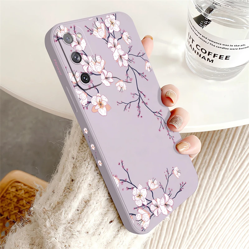 Floral Shockproof Soft Silicone Phone Case - Ultra Protection Cover