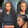 40 42 Inch Curly Lace Front Human Hair Wigs For Black Women Pre Plucked Transparent 13x4 Deep Wave Frontal Wig 13x6 Hd Lace Wig 5