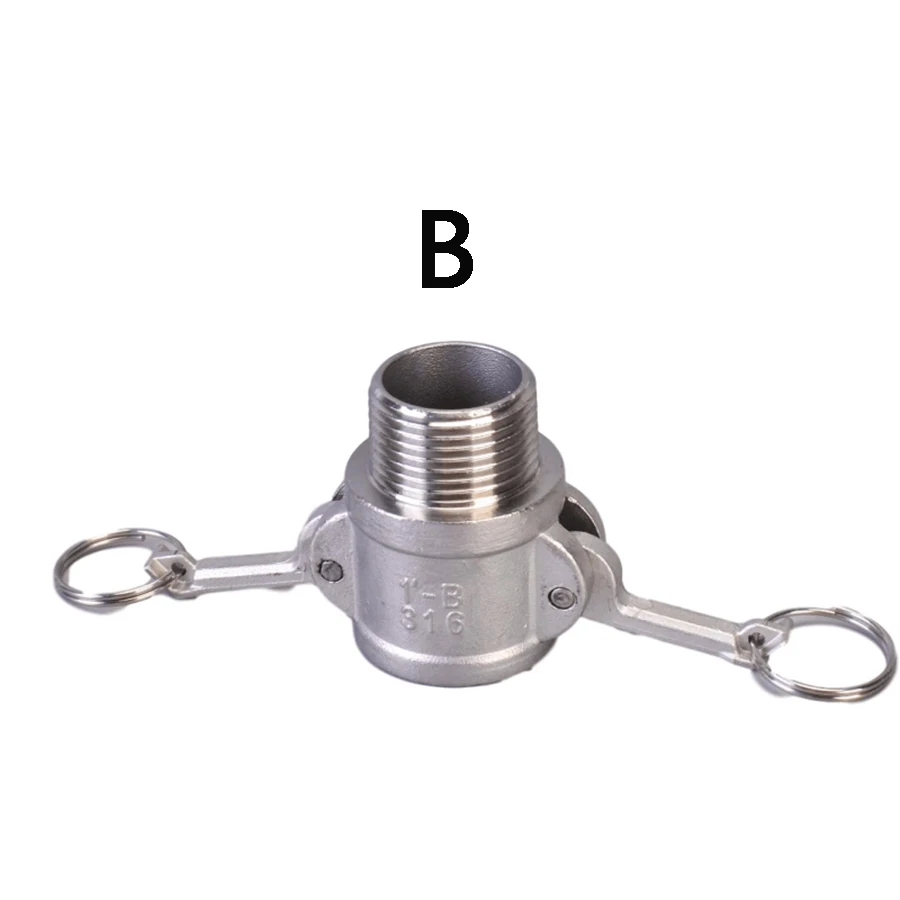 Adaptateur de raccord Camlock Homebrew en acier inoxydable, MPT, FPT Barb Camlock, déconnexion rapide pour raccords de pompes à tuyau, 1/2, 3/4, 1-1/4, 304