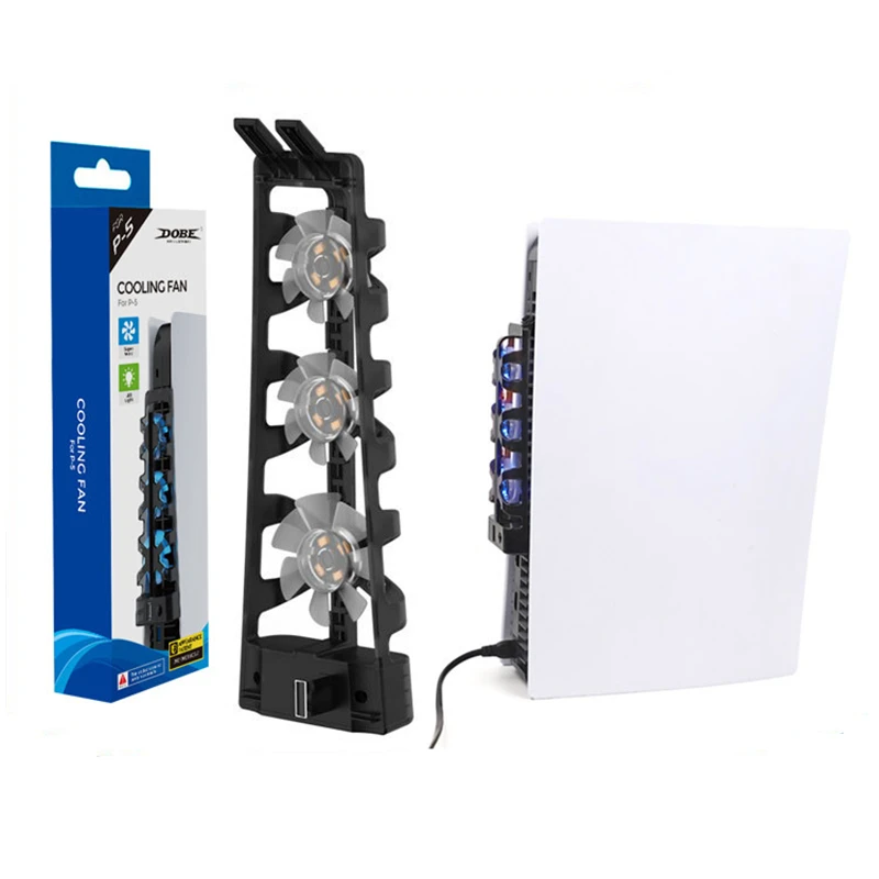 Cooling Fan for PS5 Console with LED Indicator for Sony Playstation 5 Console Cooling