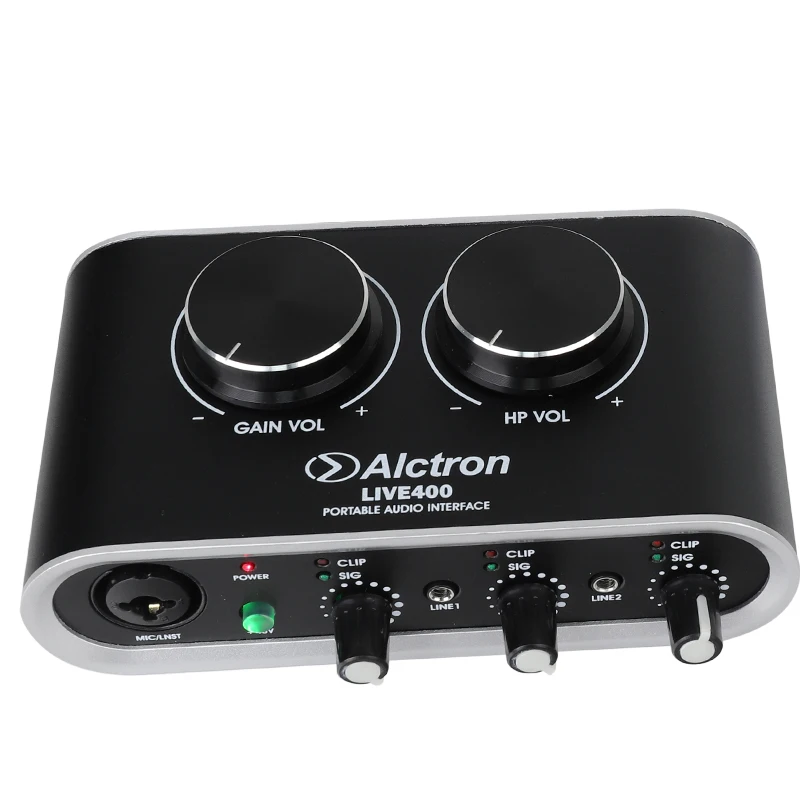 Alctron LIVE400 Portable Phone Audio Interface with 16bit/48khz A/D