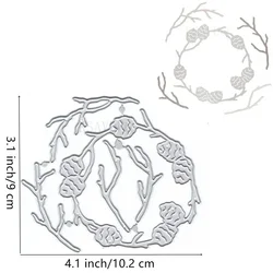 Festive Christmas Tree Metal Cutting Dies - 18 Unique Designs for Cardmaking & Paper Embossing (As Picture)