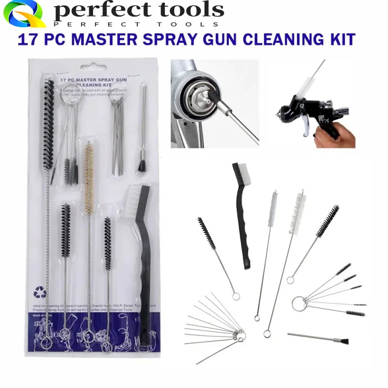 Sprayguncleaningkitsbrushesstainlesssteelneedlesairbrushes