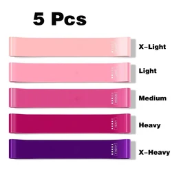Enhanced Elastic Resistance Bands for Yoga and Fitness Workouts (5 Pieces Set 01)