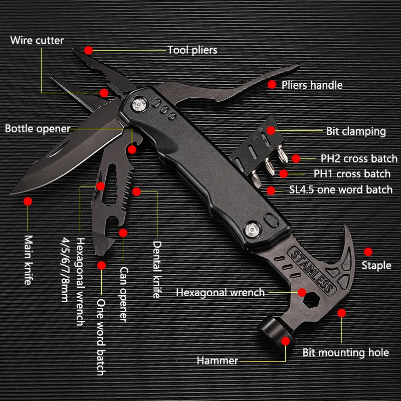 Multifunctional Multitool Stainless Steel 3