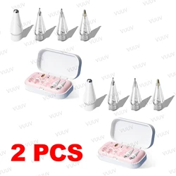 Enhanced Replacement Pencil Tips Set with Storage Case (4/6 Pack) (Pink 4pcs set - 2 pcs)