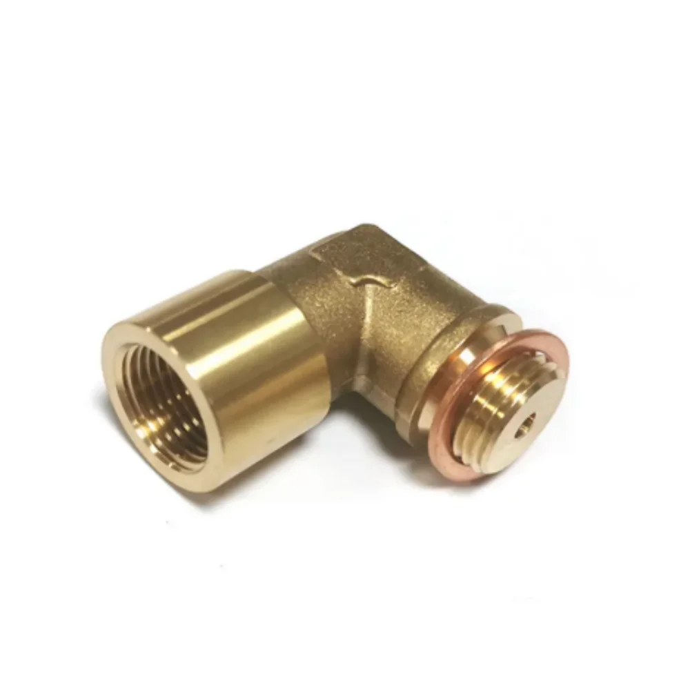 M18 x 1.5 Brass Fitting Universal Connector Plug Kit Exhaust P0420 P0430 90 Degree O2 Oxygen Sensor Spacer Extender Tools