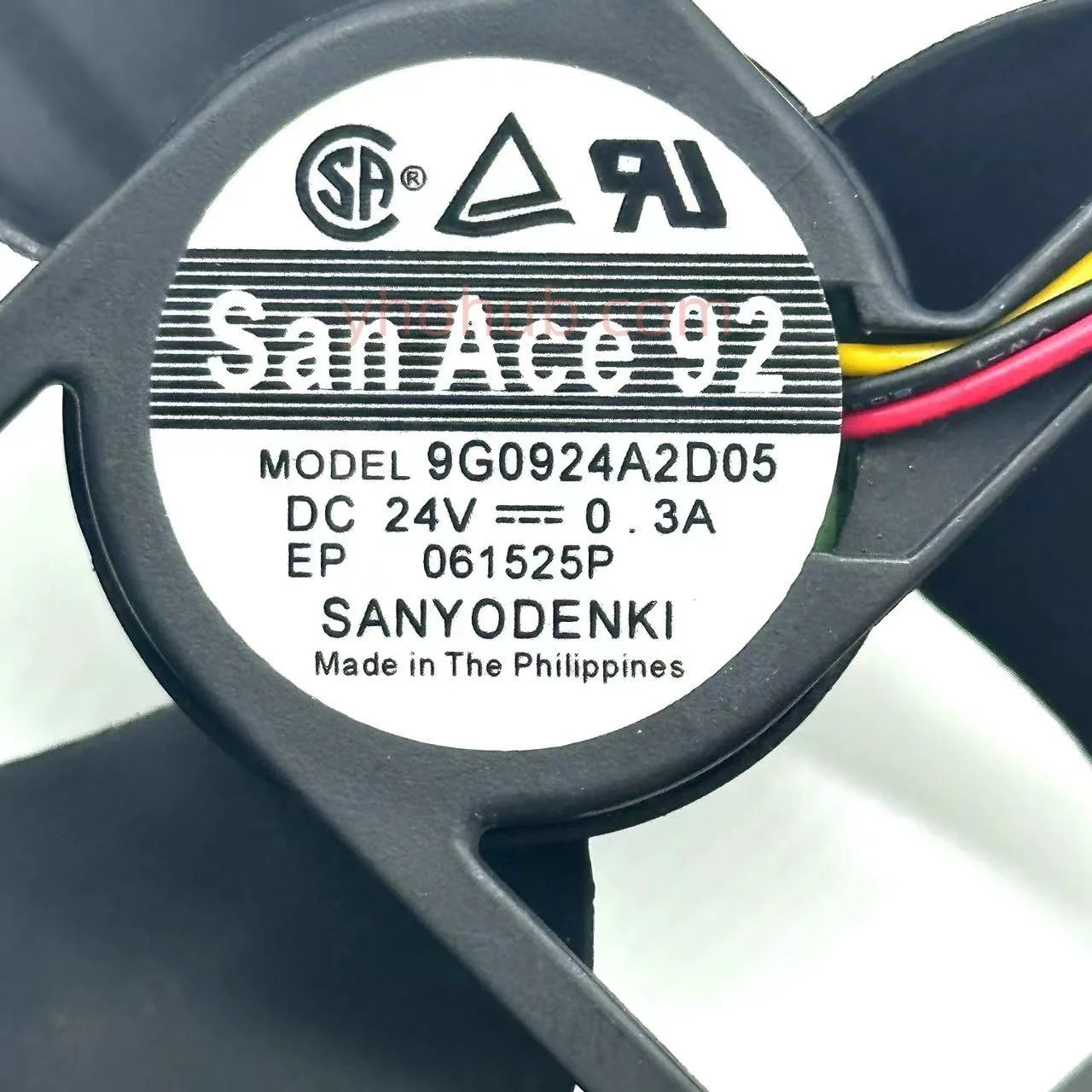 Refrigeração do Servidor de Fios da C.c. 24v 0.30a 90x90x32 mm de Sanyo Denki 9g0924a2d05 fã de - Imagem 3