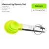4pcs green spoon