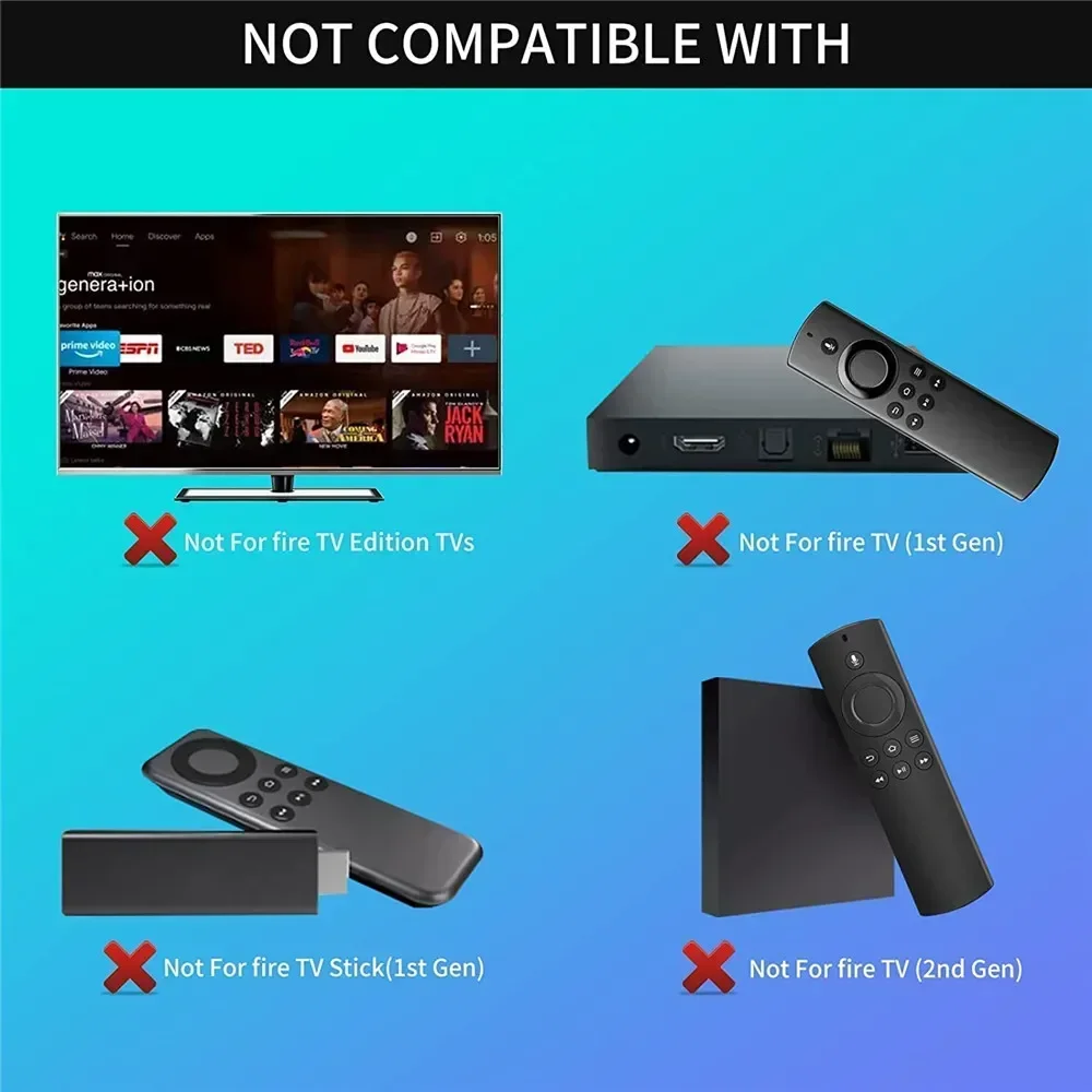 Amazon Fire TV 스틱 2세대/3세대/Lite/4k Fire TV 3세대용 음성 교체 리모컨 L5B83G