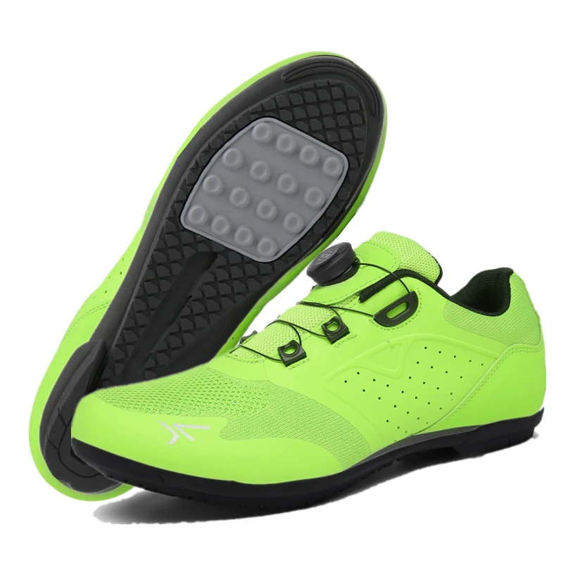 Breathable Non-Locking Cycling Shoes MTB Flat Pedal Shoes Professional Bicycle Sneakers Men Outdoor Racing Road Bike Sport Shoes 6