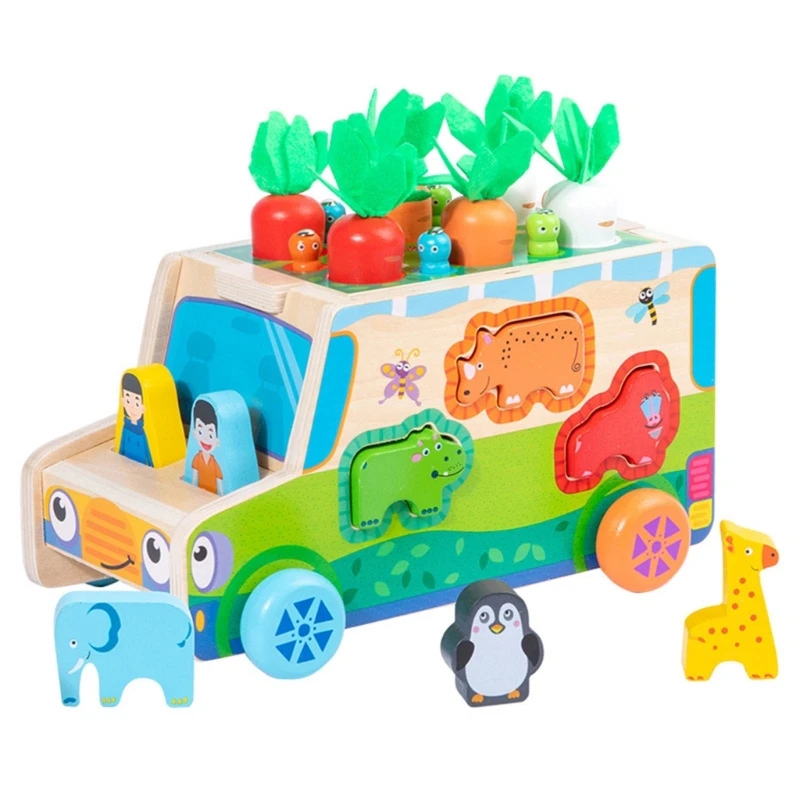 

Children Early Educational Appliance Novelty Pull Carrots Insect Game Toy