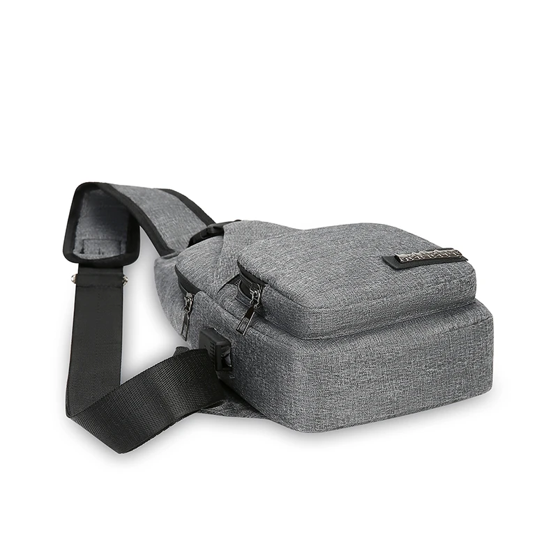 Sacoche Poitrine Homme Intelligent USB pour Hommes en Toile Coréenne - LJD8131 6 Sacoche Poitrine Homme Intelligent USB pour Hommes en Toile Coréenne - LJD8131 – Image 6