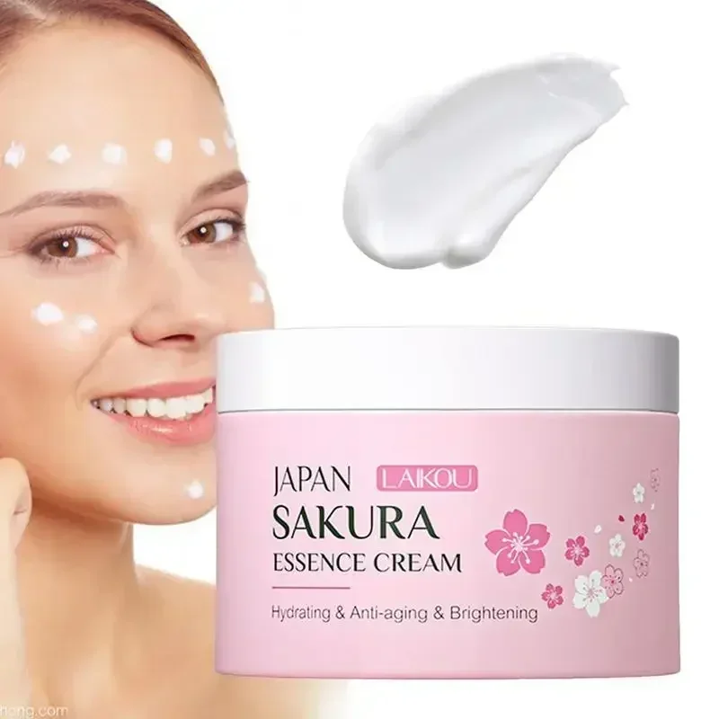 

LAIKOU 25g Japan Sakura Essence Cream Cherry Blossom Facial Cream Moisturizing Anti Wrinkle Anti Aging Brighten Skin Skin Care