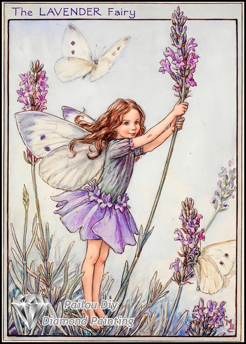 Purple Flower Fairy Spirit By Cicely Mary Barker Famous Art