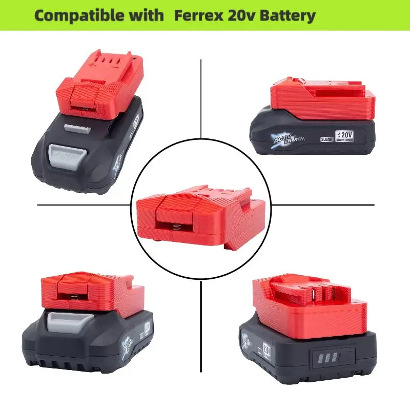 Parkside Lidl S 도구 변환기와 호환되는 Aldi Ferrex Activ Energy 용 배터리 어댑터 (도구 및 배터리는 포함되지 않음)