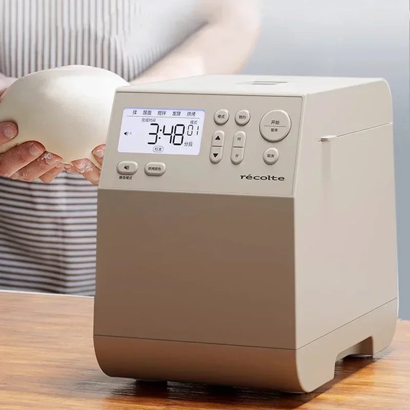 Recolte Automatic Bread Maker 430W 12 Programmable Programs 3 Baking Color Dough Stirring Toast Bread Machine