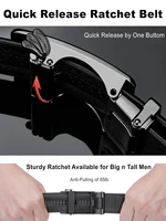 Мужской высококачественный ремень из натуральной кожи, регулируемая автоматическая пряжка, черный/коричневый ремень с храповым механизмом для мужчин — изображение 5