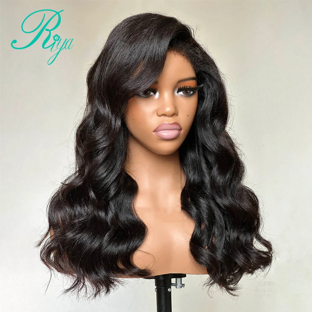 34 Inches Loose Wave Yaki 360 Invisible Strap Glueless Wig With Kinky Edges 4x4 5x7 Pre Cut Lace Lace Closure Human Hair Wigs