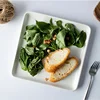Ceramic Plate White Square Round Western Food Plate Dinner Plate Tableware Multifunctional Storage Tray Home Kitchen Supplies 2