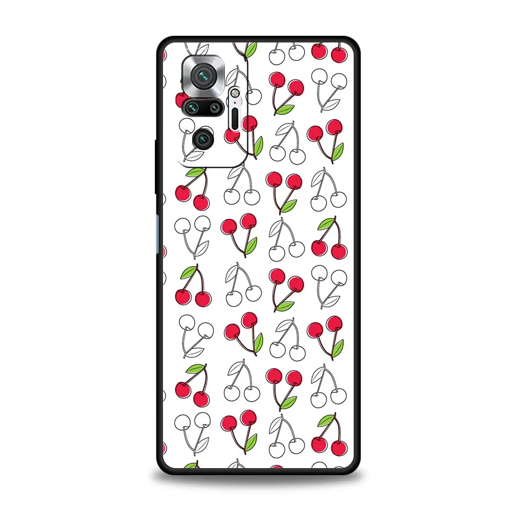 Cute Cherry Bow Soft TPU Phone Case Cover