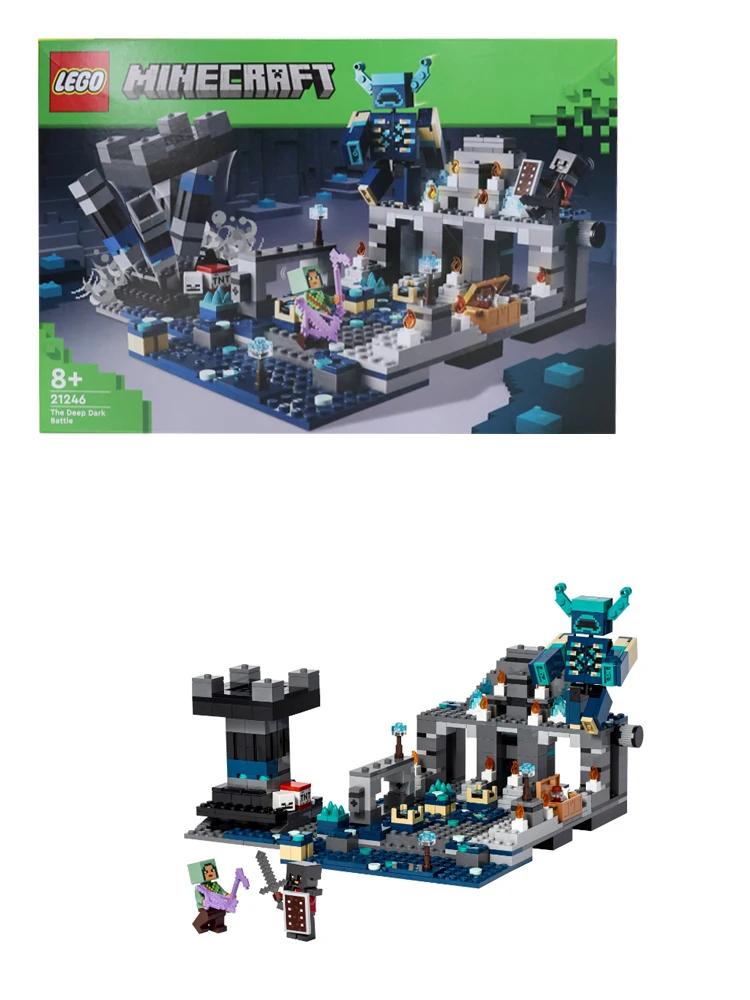 LEGO 21246 Zestaw bitwy Minecraft Deep Dark, zabawka Biome