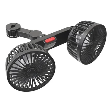 3-Speed Dual Head Car Seat Cooling Fan 7