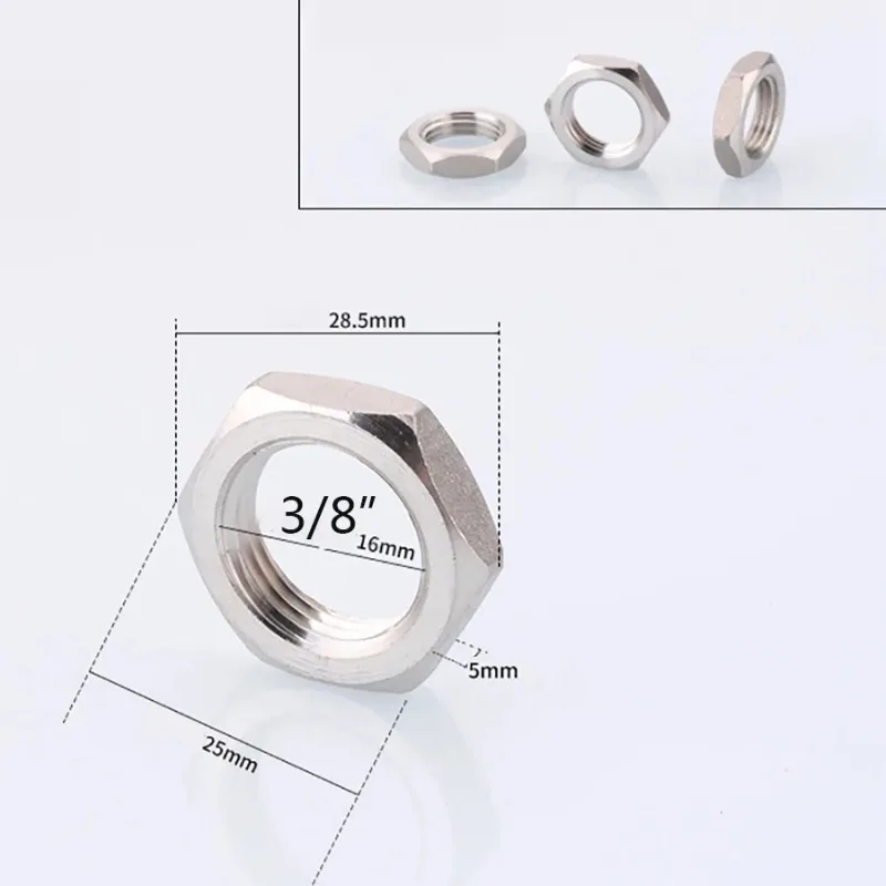 BSP Female Thread Hex Lock Nut Pipe Fitting 304 Stainless Steel 1/8" 1/4" 3/8" 1/2" 3/4" 1" pipe fitting water pipe fitting hose pipe fitting
