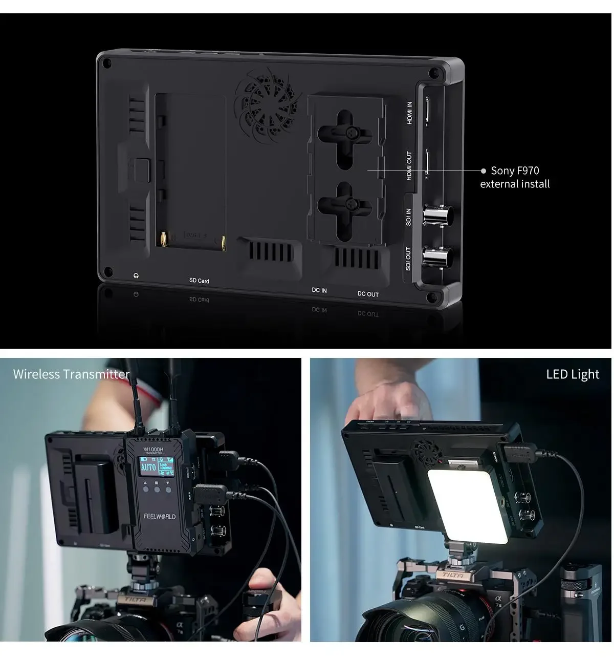 SH7 7-inch Monitor SDI/HDMI-compatible Input/Output Cross Conversion Monitor Ult