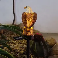 Lampe de pelouse d'aigle en résine solaire, lampe au sol LED extérieure, lampe décorative de Patio, lampes décoratives de pelouse de jardin 4
