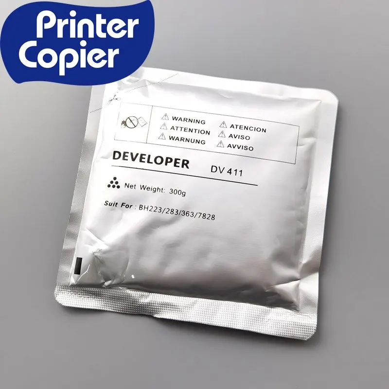 

1PCS New compatible Dv411 Developer for Konica Minolta bizhub 223 283 363 423 7828 300g/bag A202500 Black Developer