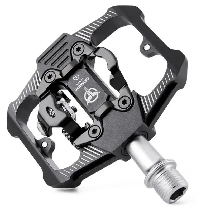 GEWAGE Perrin Bicycle Pedals Lock Mountain Bike Aluminum Triple Bearing With Anti slip Spike