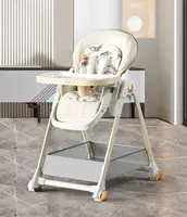 Baby chair Baby feeding chair Baby dining table chair High chair for feeding children's folding dining chair with wheel