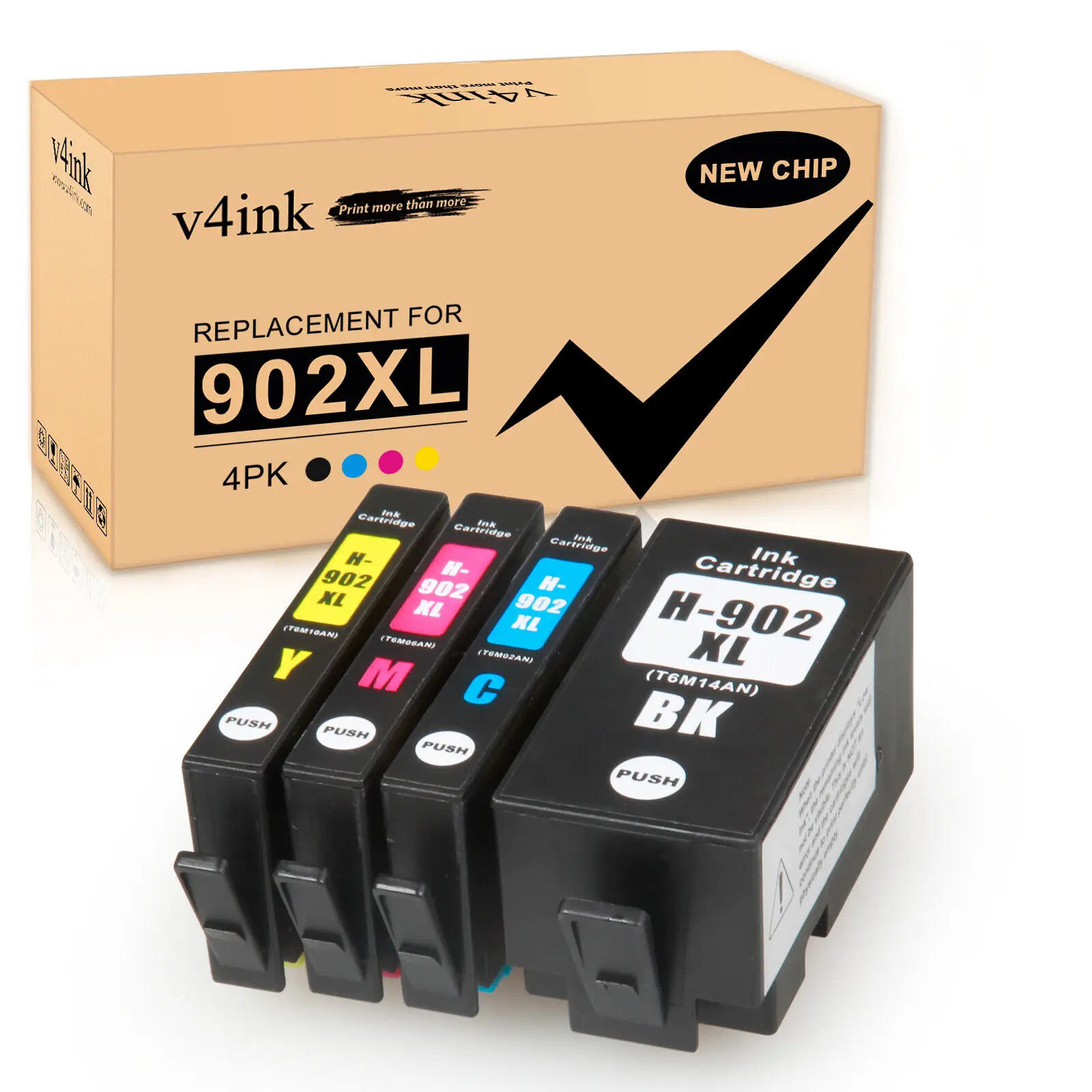 4pk-902-902xl-kcmy-ink-cartridges-for-hp-officejet-pro-6958-6962-6975-6951-6978