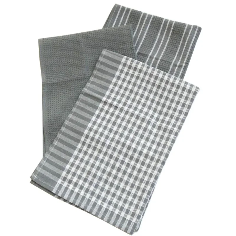 3pcs/lot Cotton Table Napkins Kitchen Waffle Pattern Tea Towel Absorbent Dish Cleaning Towels Cocktail Napkin For Weddings