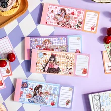 

Japanese Diary Anime Notepad Kawaii Memo Pads For Girls School Supplies Scrapbooking Material Journaling Stationery
