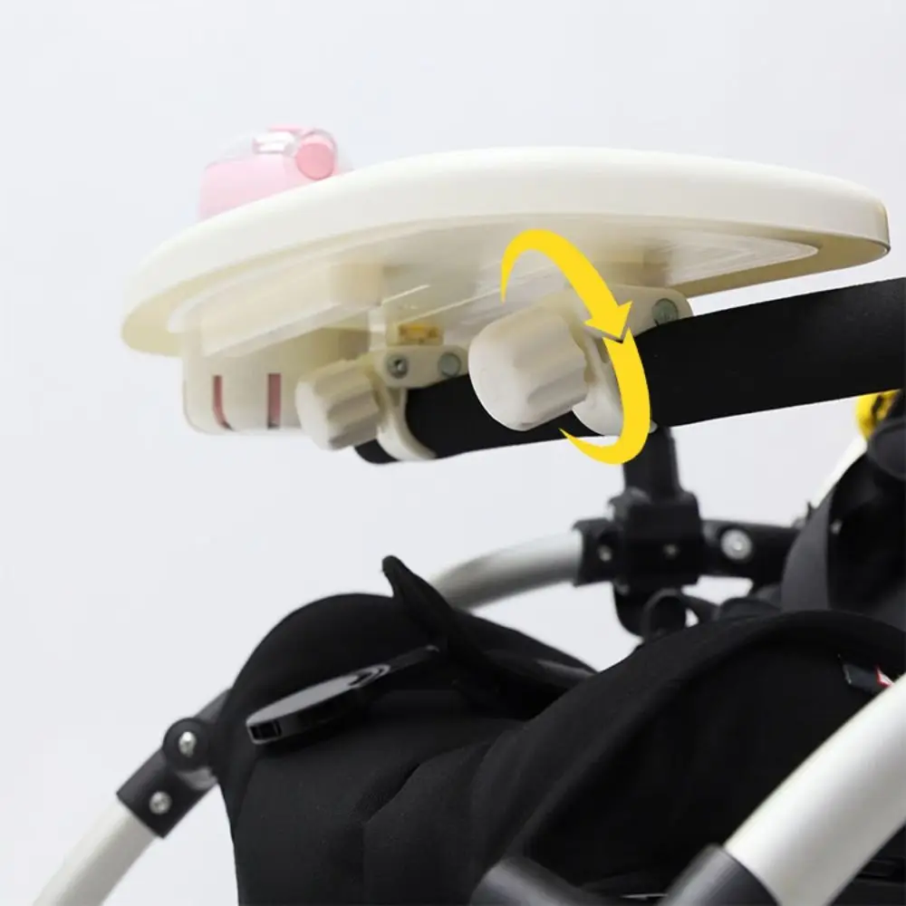 Snack Tray Baby Stroller Dinner Table Tray Milk Bottle Cup Holder Stroller Accessory Cart Pram Snack Tray Baby Feeding Supplies