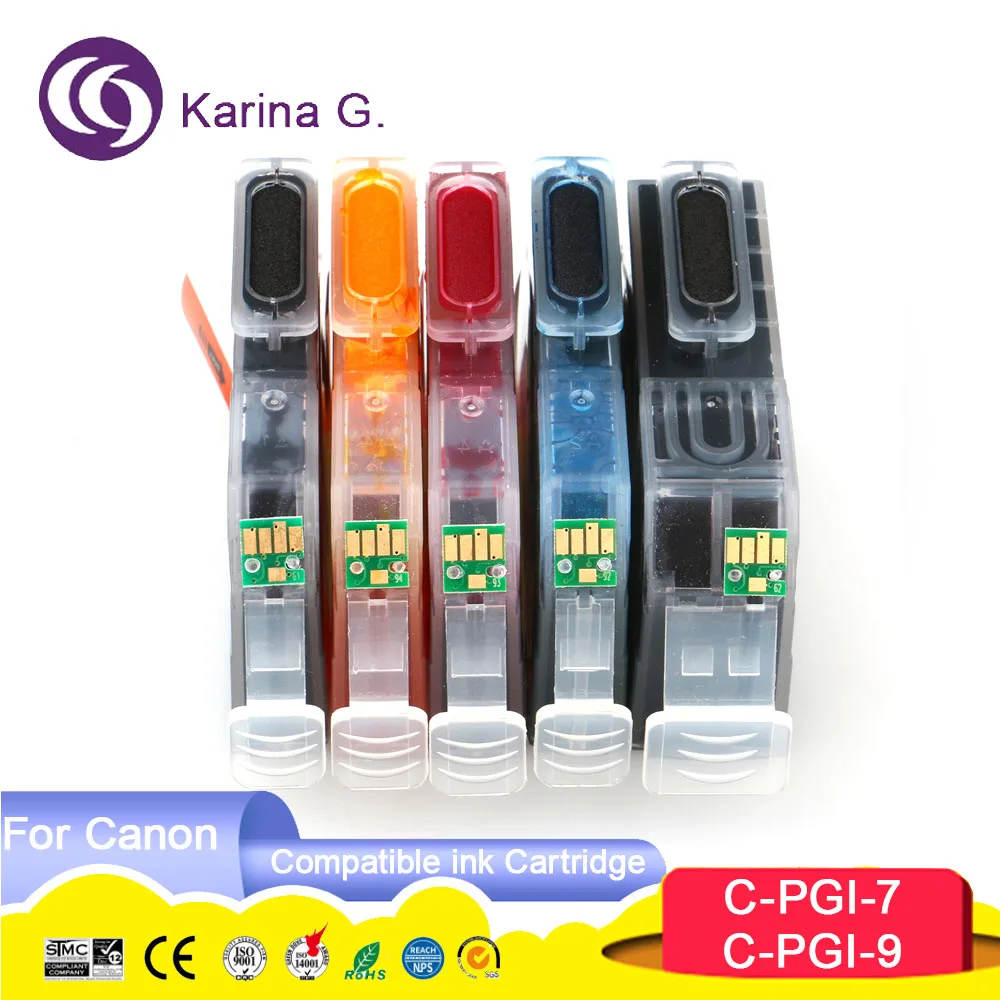 PGI 7 9 PGI-7 PGI-9 PGI7 PGI9 Premium Compatible Color Inkjet Ink Cartridge for