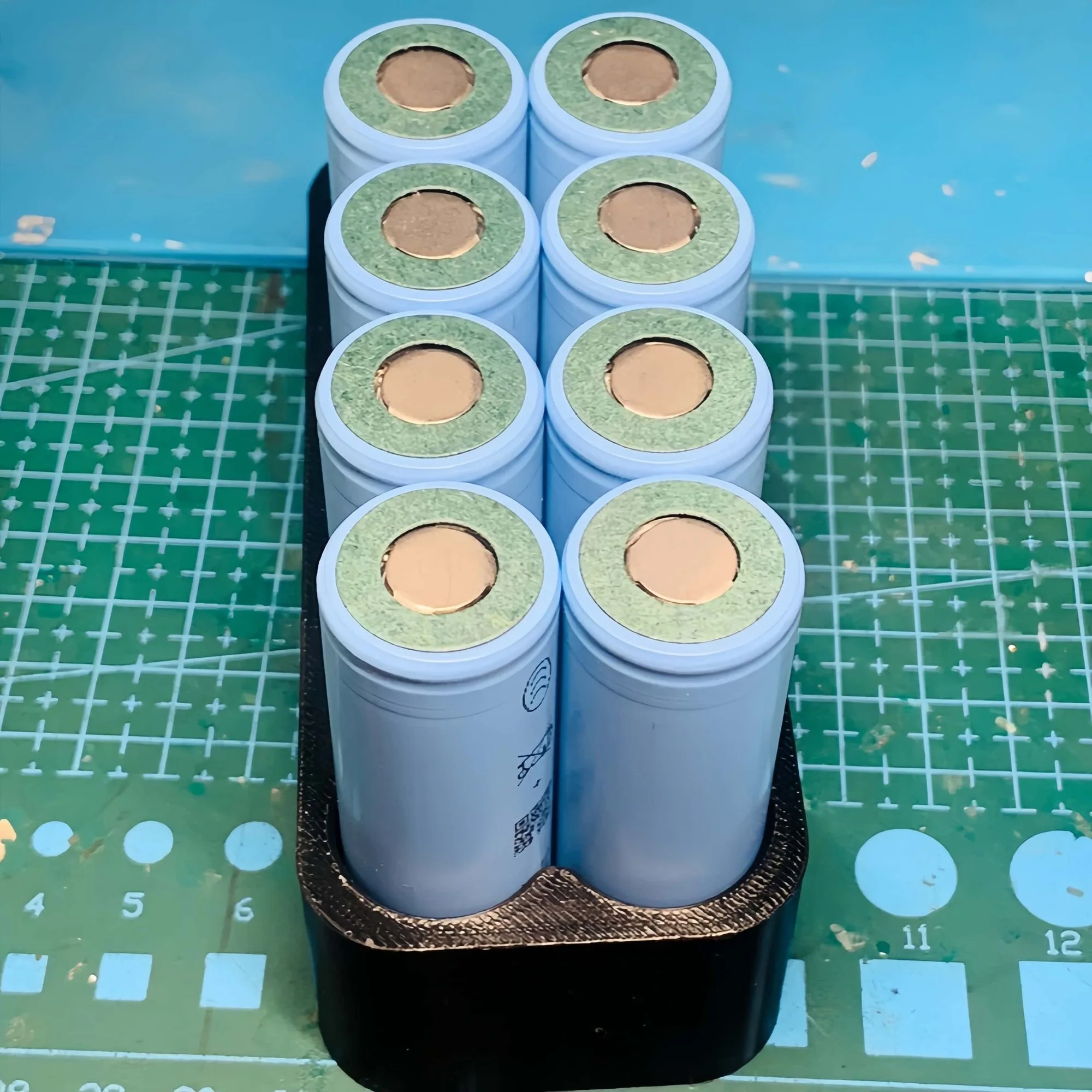 Lot de 4 fixations de soudure pour batterie lithium, noir