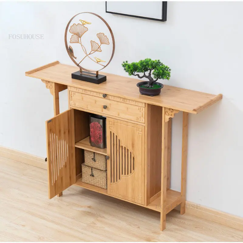 Chinese Living Room Console Tables Home Light Luxury-end High Console Table Modern Tribute Tables Creative Hallway Porch Cabinet