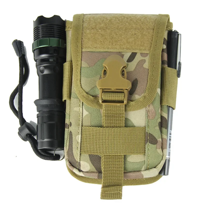 Molle Waist Bag Nylon Fanny Pack Sports Mobile Phone Pouch EDC Card Wallet Men Hiking Travel Hunting Tool Accessories Belt Packs 5