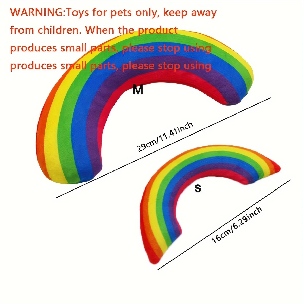 1pc Rainbow-Shaped Cat Hug Pillow, Colorful Fabric Pet Toy, Cat Cushion, Soft Plush Kitten Play Accessory