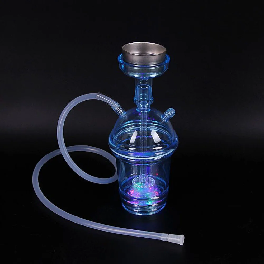 

MOONSHADE LED Hookah Cup Portable Acrylic Shisha Smoking Pipe with Retail Car Nargile Completo Set Tobacco Shop Accessories