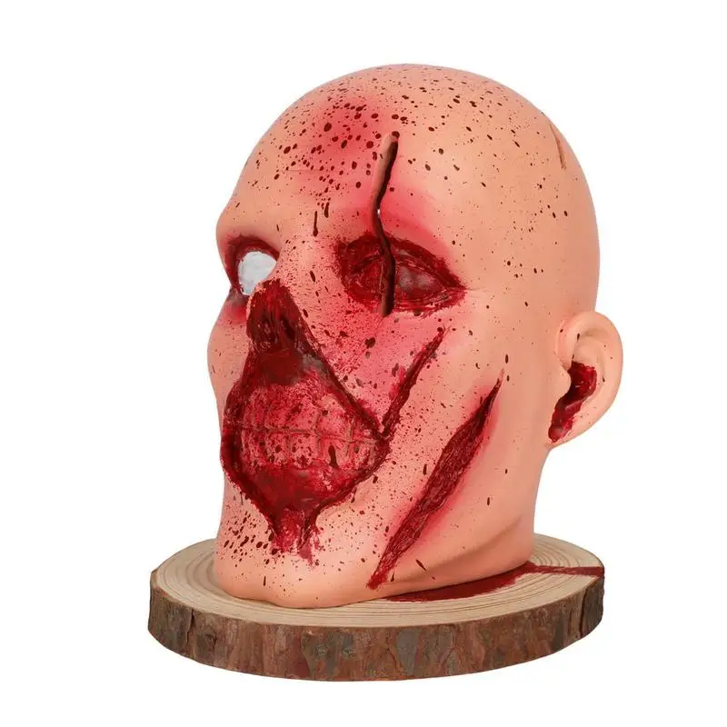 

Skull Kitchen Storage Holder Fruit Knives Storage Rack Gothic Style Bloody Skeleton Head Scary Party Props Fruit Knives Holder