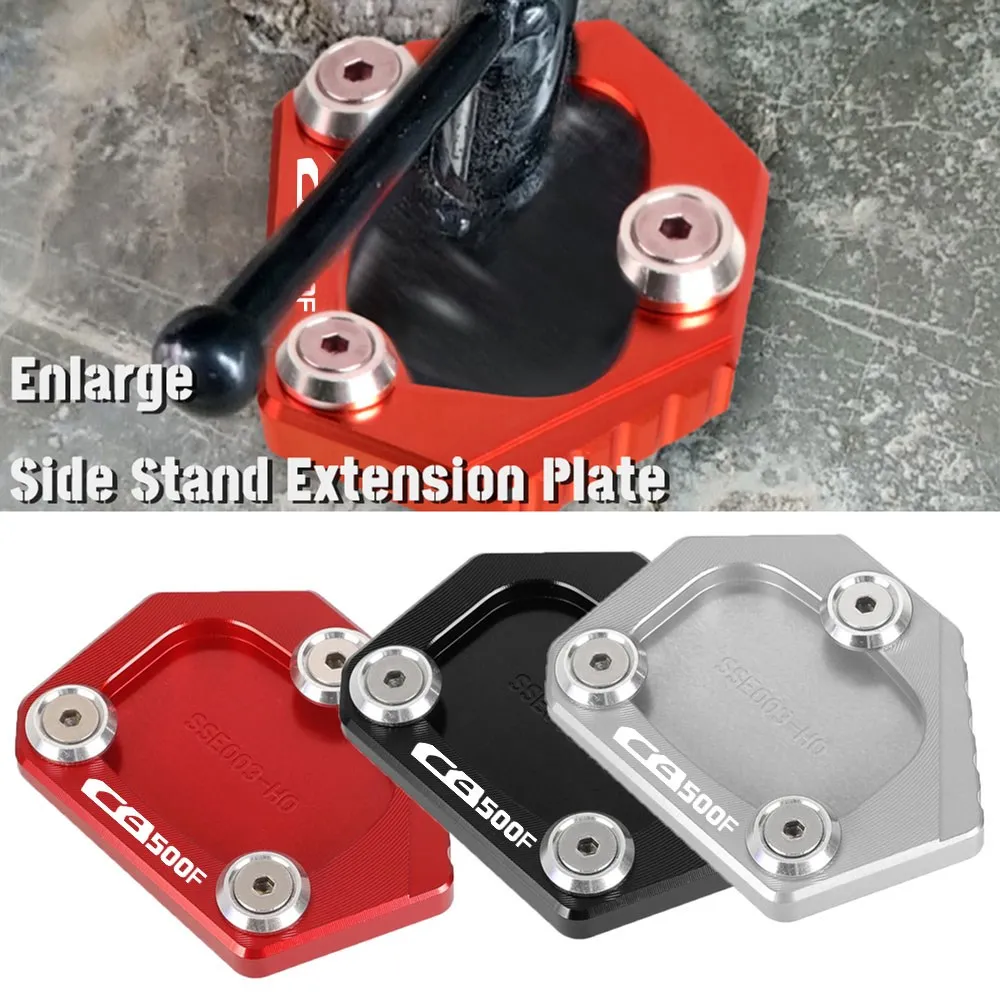 

For Honda CB500F CB 500F CB500 F 2013-2017 2018 2019 2020 2021 2022 2023 Kickstand Foot Side Stand Extension Pad Support Plate