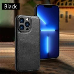 Premium Ultra-Thin Soft Leather Phone Case with Lens Protection - iPhone 11 (Black)