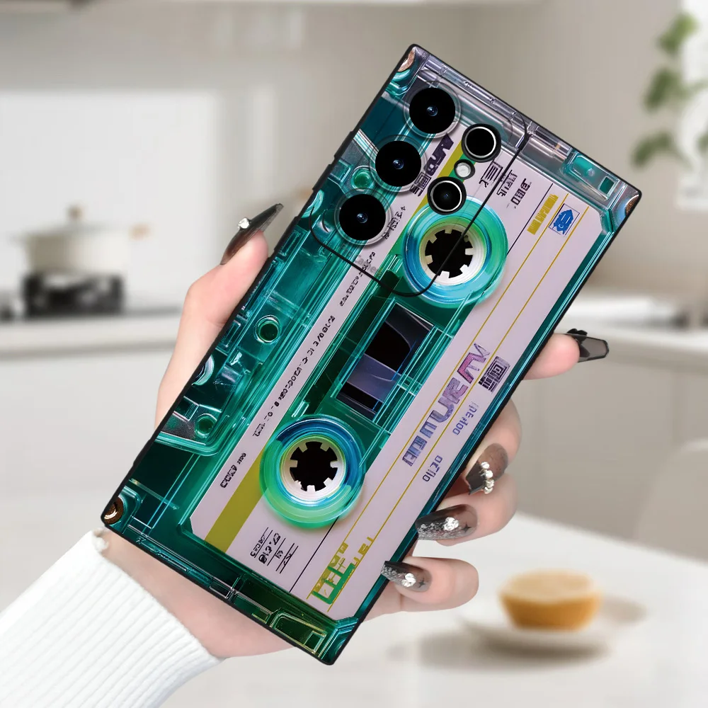 Vintage Cassette Tape Silicone Phone Case Cover